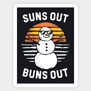 Suns Out Buns Out Sticker